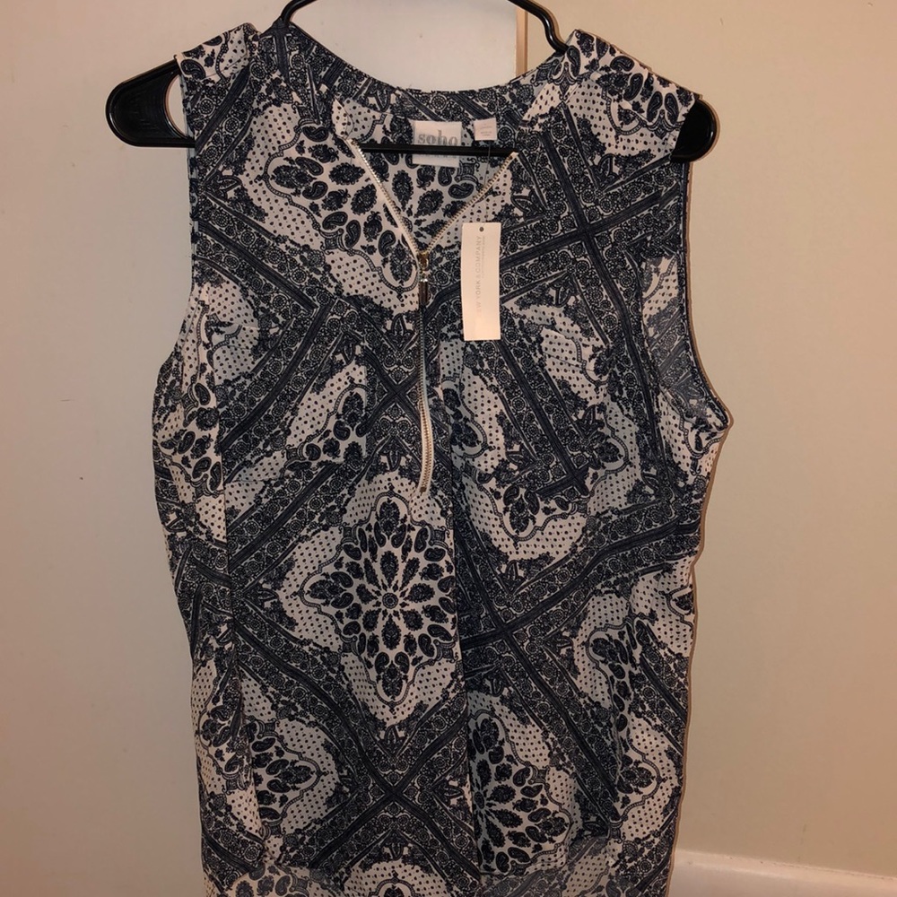 New York & Company No Sleeves Blouse